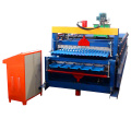 Full Automatic Gold Supplier Hot Sale Double Layer Panel Trapezoidal Corrugated IBR Step Tile Sheet Roll Forming Machine